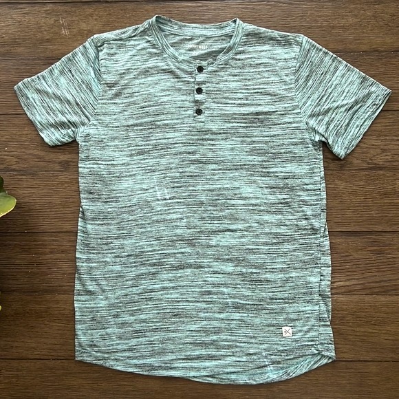 DepartWest boys heather green three button t-shirt - Picture 3 of 8